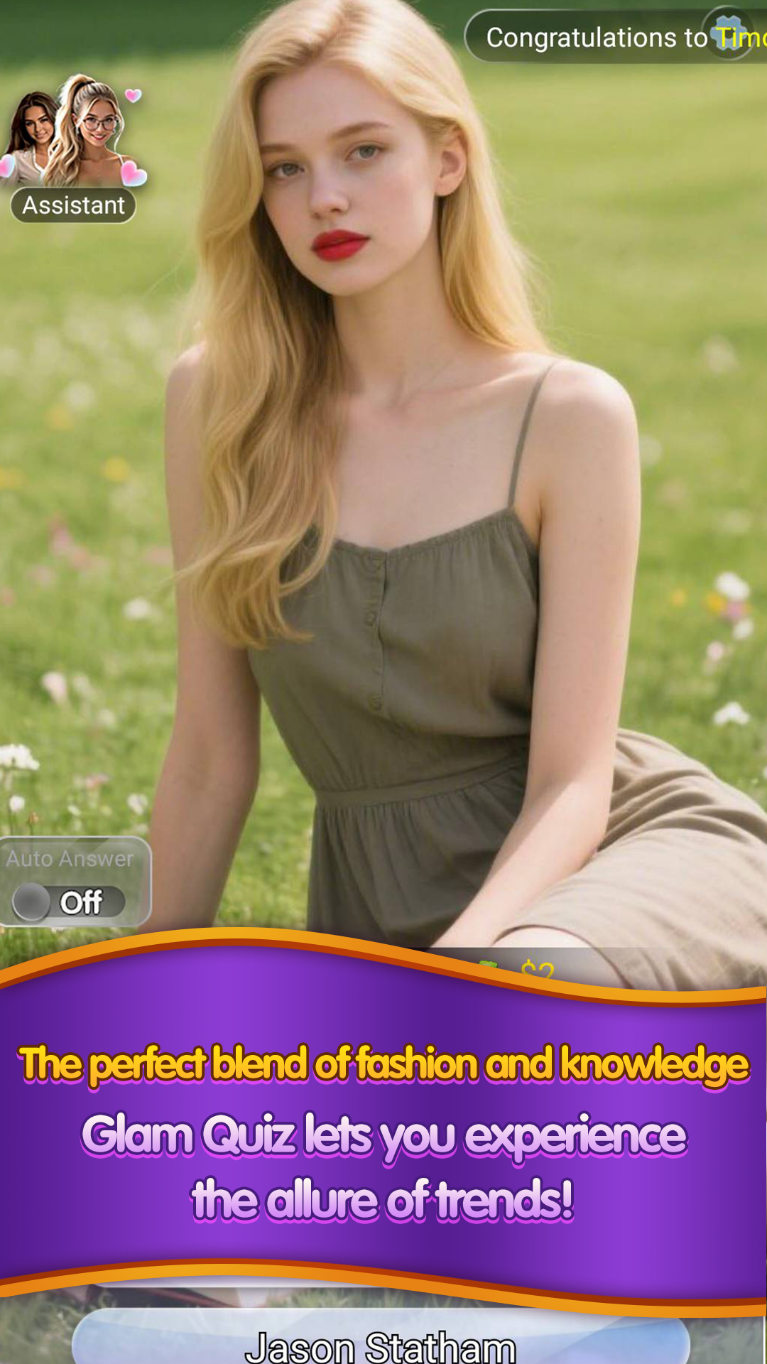 Glam Quiz App Screenshot